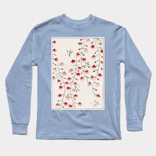 Cherry Blossom: Floral painting from Bijutsu Sekai by Watanabe Seitei - digitally cleaned and restored Long Sleeve T-Shirt